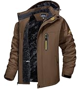TACVASEN Men's Winter Ski Jacket Waterproof Snow Coats Snowboard Fleece Lining Jacket Warm Parka ...