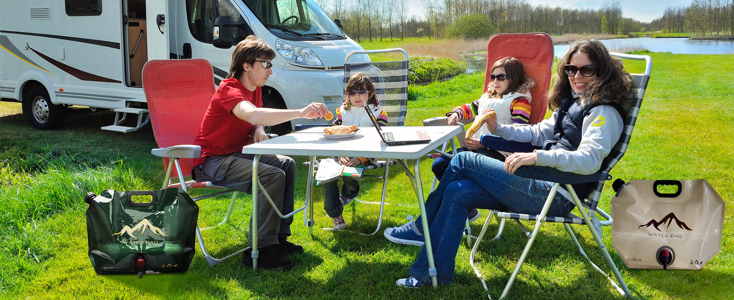 Collapsible Water Container Bag with Spigot