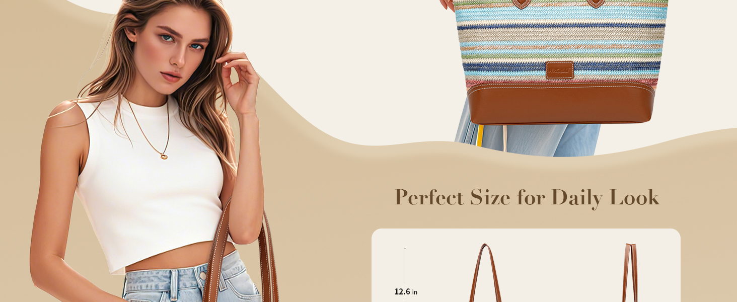 Woven Shoulder Bag for Woman