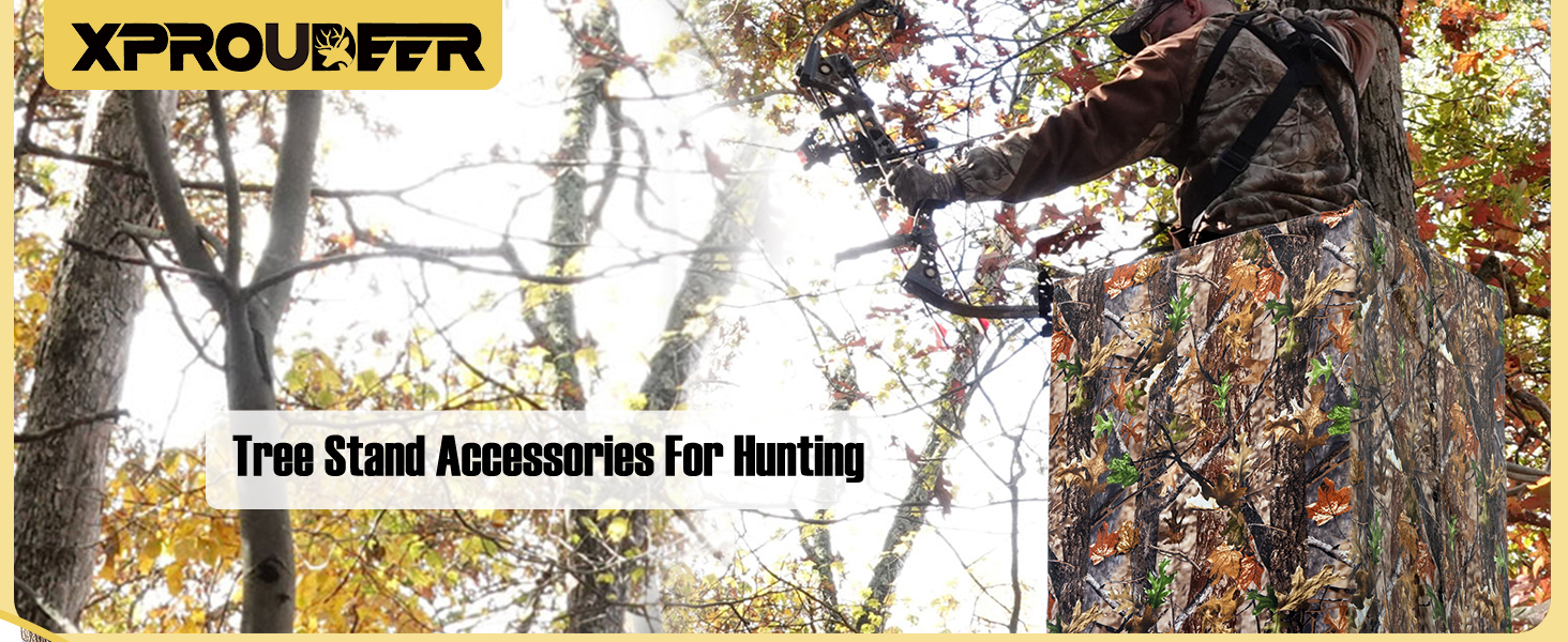 XProudeer Hunting Tree Stand Blind Cover,Treestand Camo Blind Kit,141.