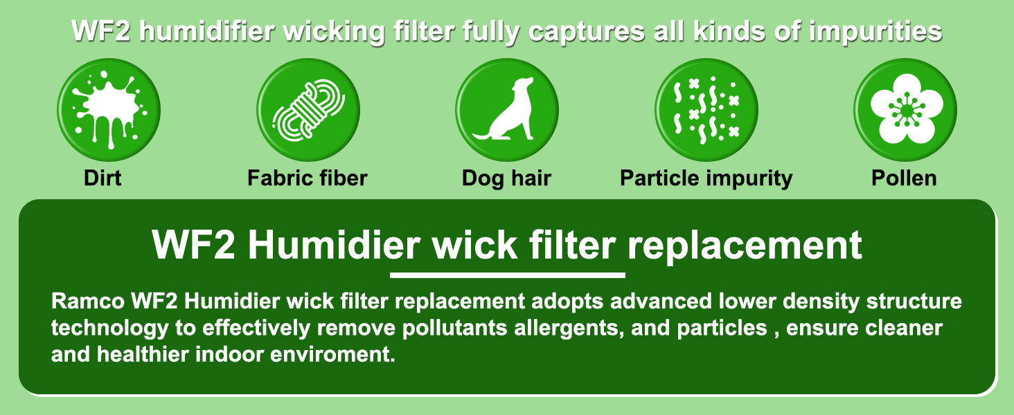 ramco WF2 Humidifier Filters Replacement for Kaz for Vicks