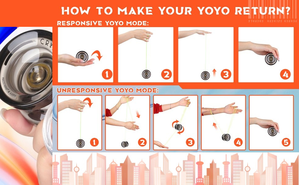 3 Pack of Yoyo K2 Crystal, Responsive Yoyos for Kids Beginner, Dual