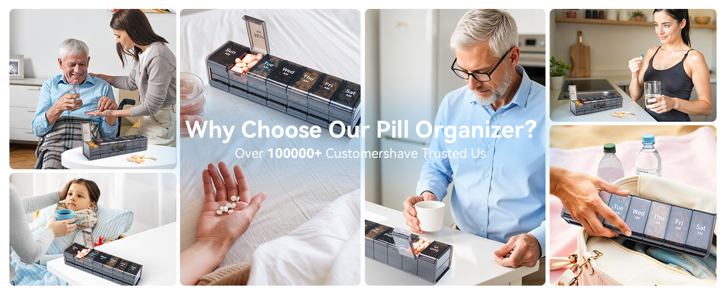 Weekly pill organizer