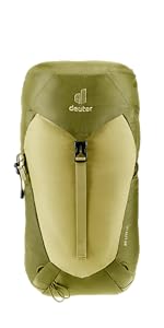 deuter AC Lite 16 green hiking backpack front view