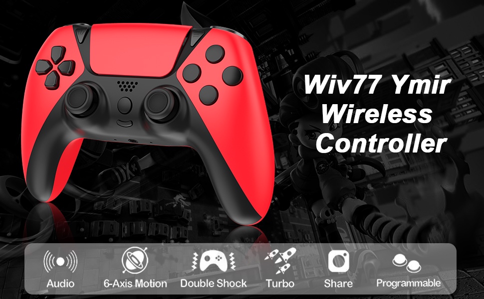 Wiv77 Ymir Controller for PS4 Controller, Gaming Controller for Playstation 4