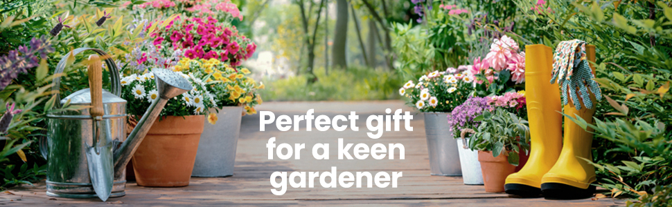 Garden Planner, Journal log & Notebook- Gardening Journal Pretty Garden Themed Cover Design, A5 Spiral Bound 128 Themed Pages, Double Pocket and Elastic Closure 21 garden