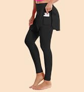 BUBBLELIME 19"/26" XXS-XL Women's UPF 50+ Adjustable Running Skort with Leggings Pockets Active G...