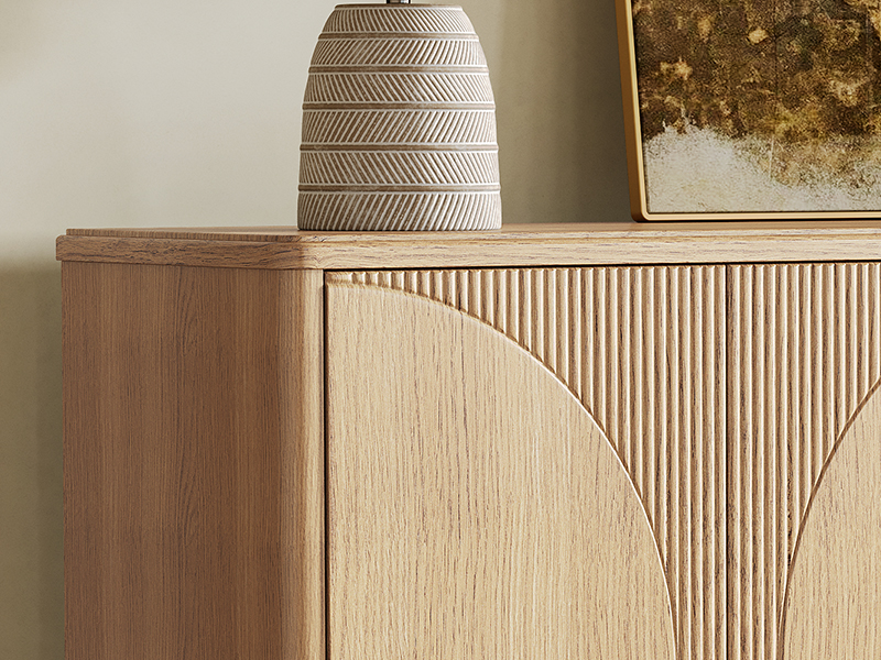 Modern Sideboard Buffet Table with Doors