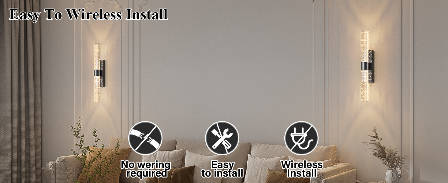 battery sconces wall
