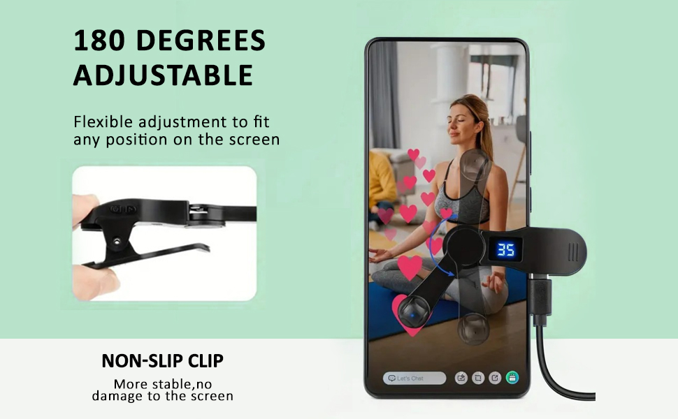 Aylthyo Auto Clicker for Smart Phone, Phone Screen Device Speed Clicker for iPhone iPad Apps, Fast Click Simulation Finger Continuous Click for Tiktok, Live Broadcasts Likes, Lightning Deal, Reward Task, Plug and Play(Black) 8 Flexible adjustment to fit any position on the screen