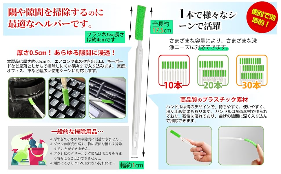 Amazon｜DXTECHPRO エアコン 掃除 ブラシ 隙間ブラシ 隙間掃除