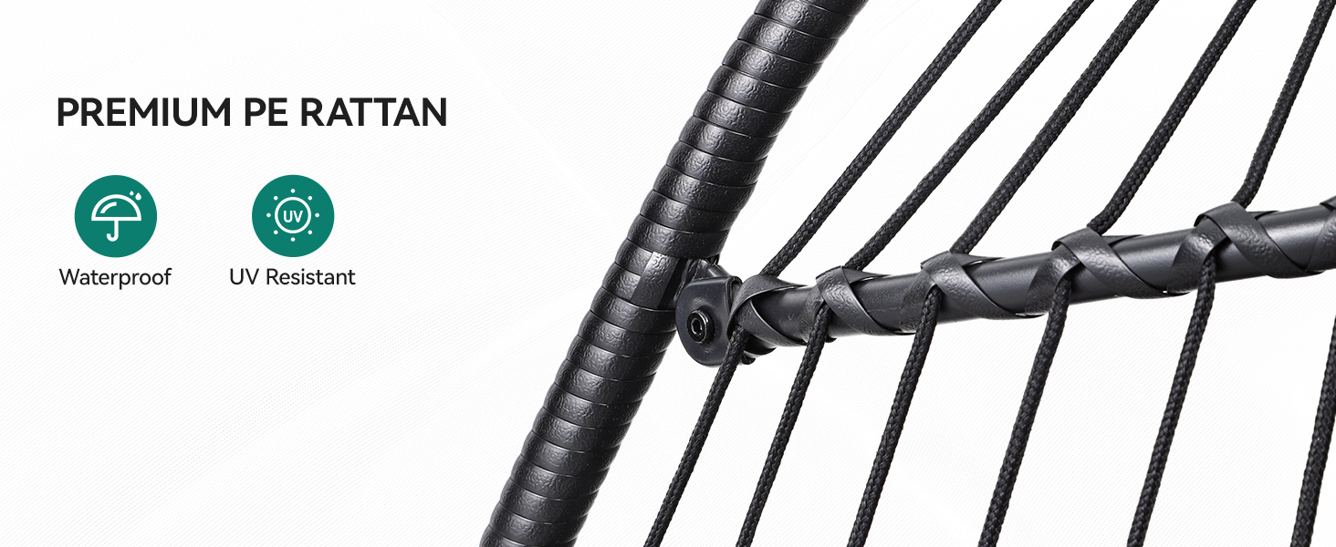 YITAHOME Hanging Egg Swing Chair with Stand Egg Chair