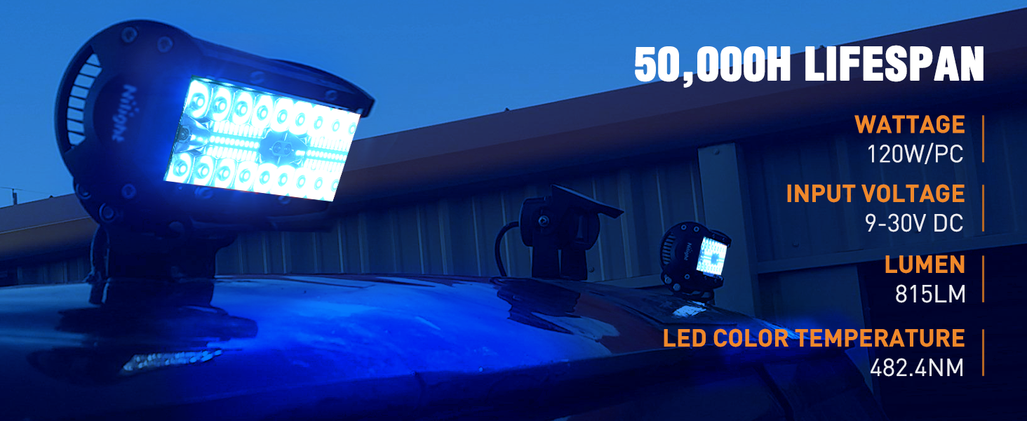 blue light pods Hunting Lights led fog lights for trucks led spot lights