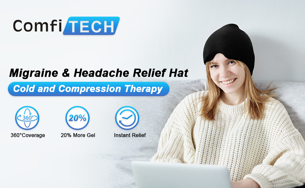 Ice pack for headache relief
