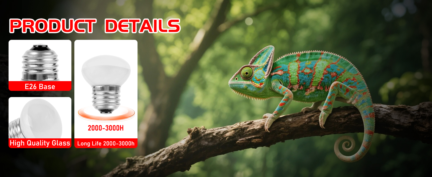 infrared reptile heat lamp uva red heat light bulb infrared basking spot light