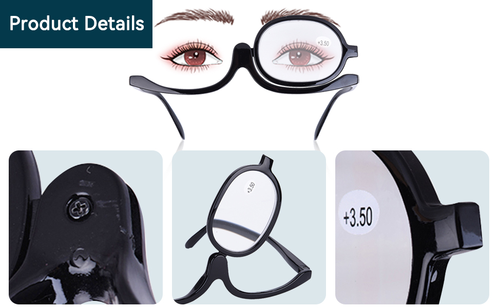 Make-up-Brille mit Vergrößerungsauge