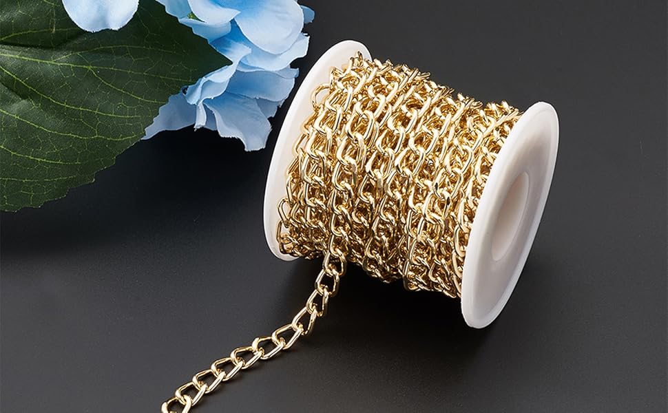 aluminum large twisted curved oval link chain cable cross chain