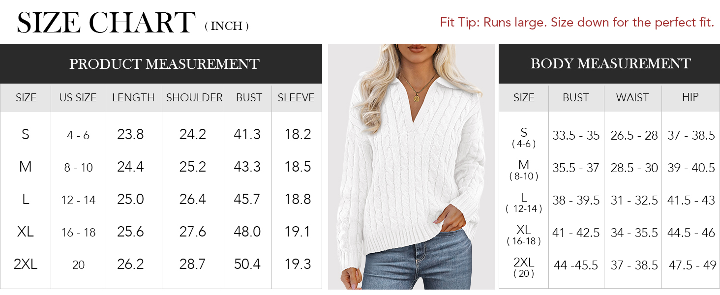PRETTYGARDEN long sleeve knit top loose chunky sweater v neck pullover women