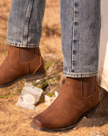 ankle cowboy boots for men square toe boots mens western boots brown chelsea boots mens work boots
