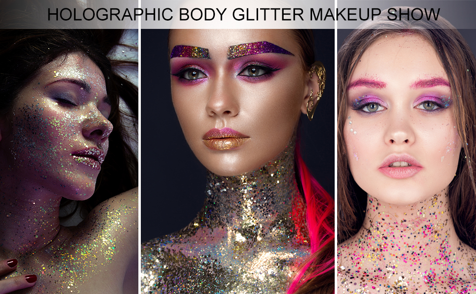 Holographic Laser Body Glitter Gel