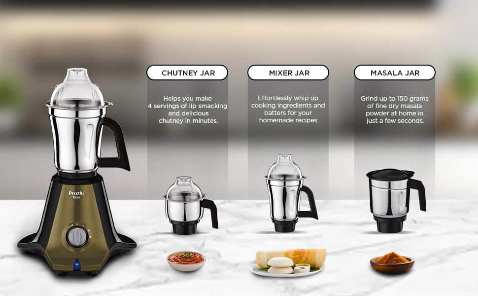 Mixer Grinder 1000 Watt mixie chutney masala