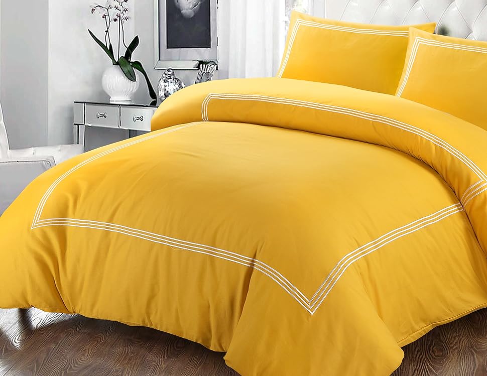 Rayyan Ultra Soft Duvet Cover Set Soft Brushed Microfibre Easy Care
