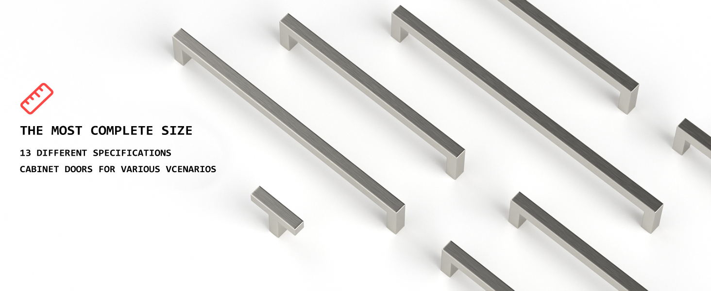 homdiy 25Pack 5in Pulls Brushed Nickel Handles 5in Hole Centers Door