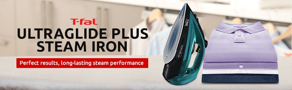 Iron, ultraglide, t-fal, linen care