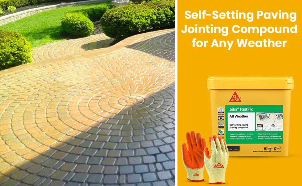 Sika Fast Fix All WeatherReady to Use, SelfSetting Paving Jointing