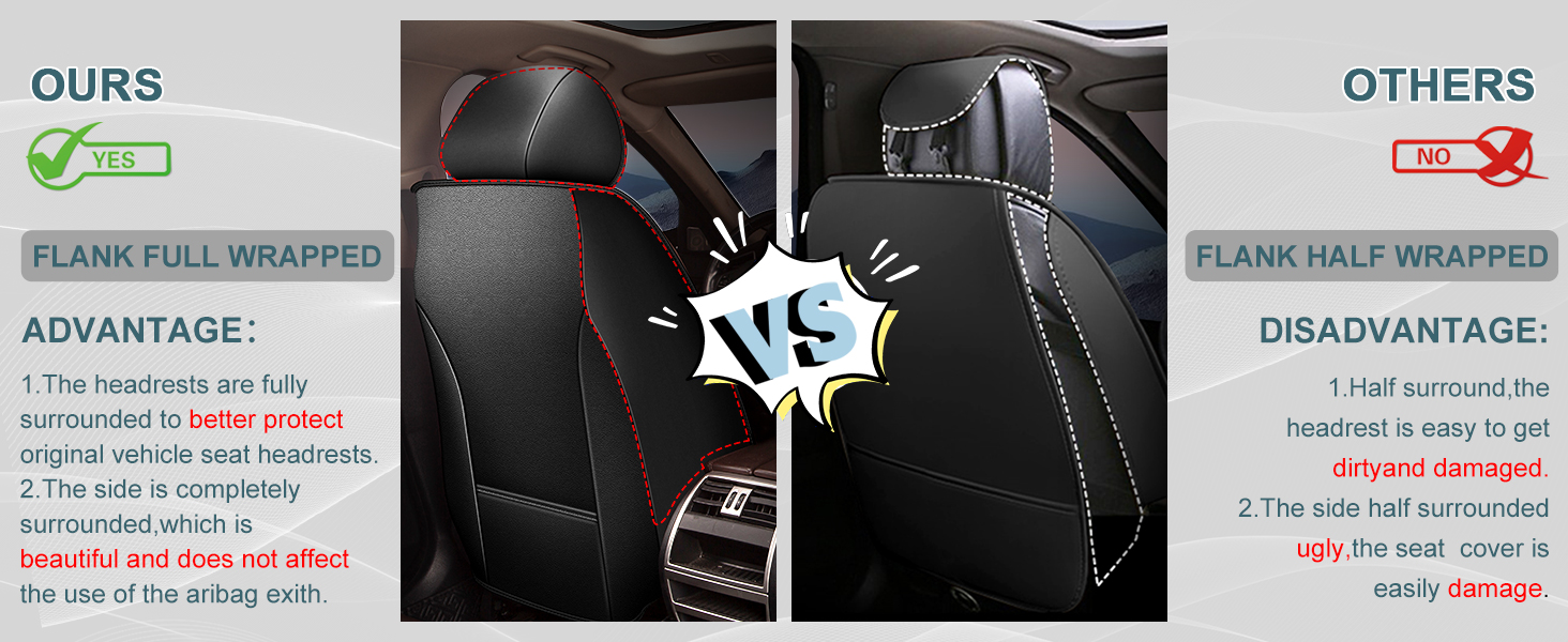 TTX LIGHTING 2 Front Car Seat Covers Custom Fit for Hyundai