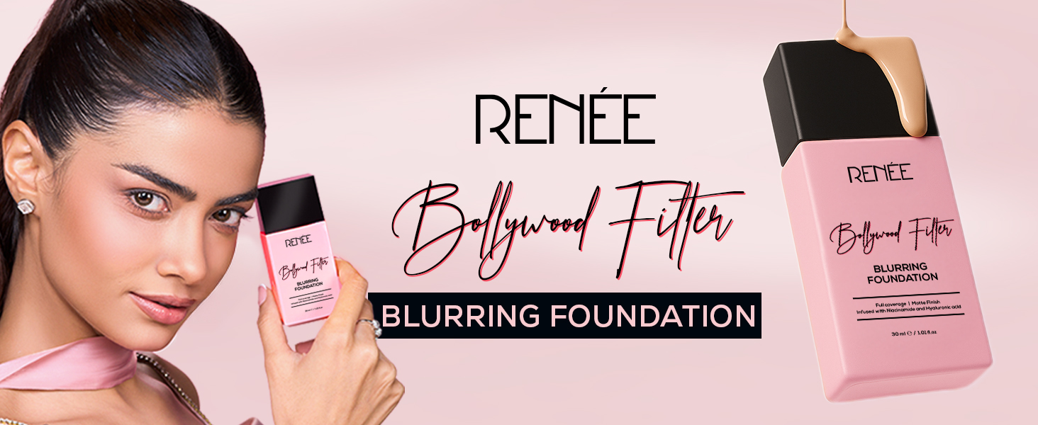 RENEE Blurring Matte Finish Liquid Foundation, Lightweight, Full Coverage 