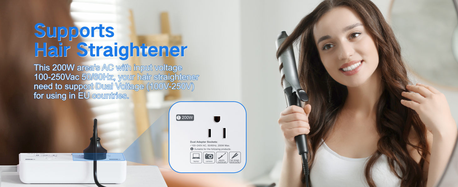 Supports Hair Straightener