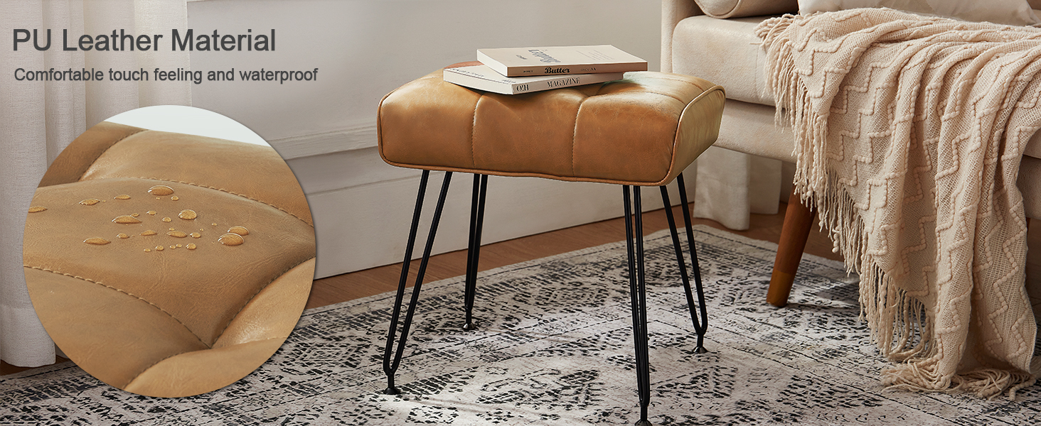 EBENCHICO PU Leather Vanity Stools, Vanity Stool Chairs for