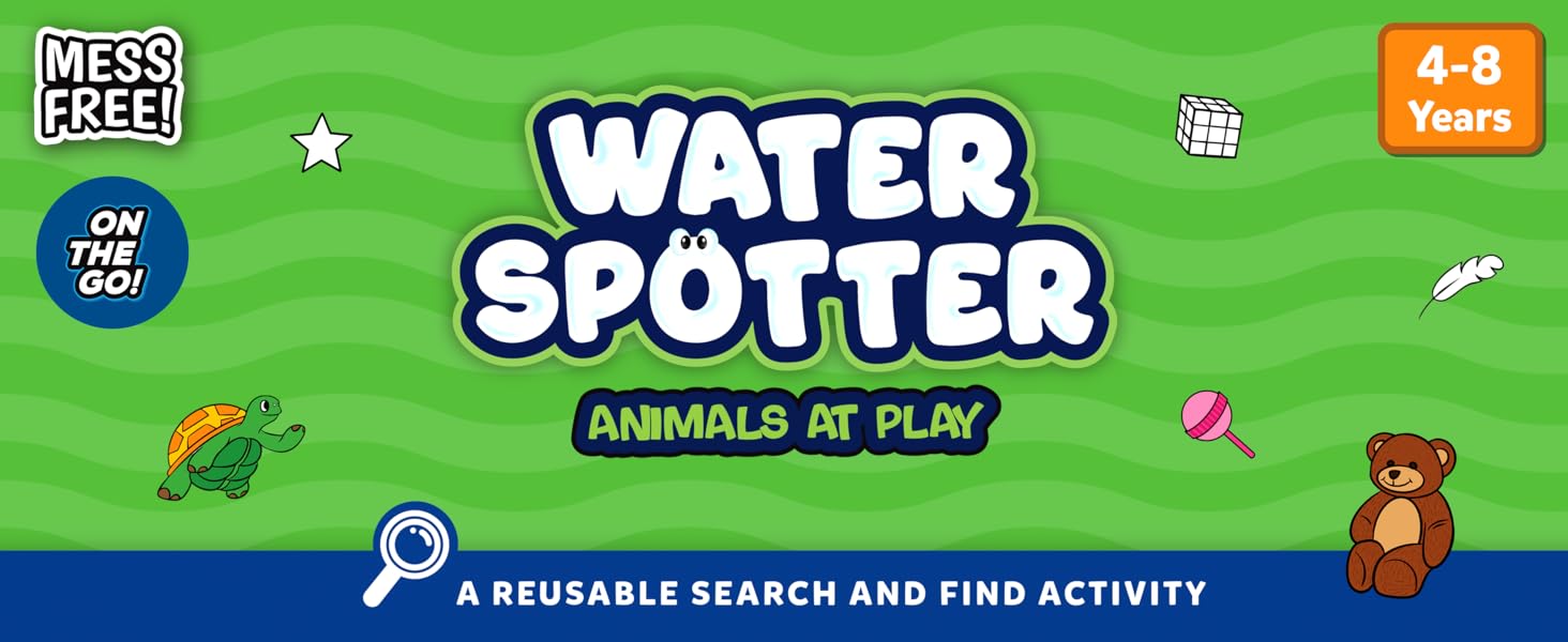 Skillmatics Reusable Search & Find Book, Fun Learning Activity for Kids Ages 4, 5, 6, 7, 8