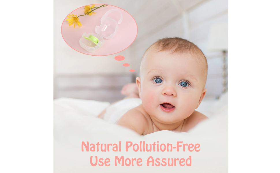 Accmor Pacifier Case, Pacifier Holder Case with Handle