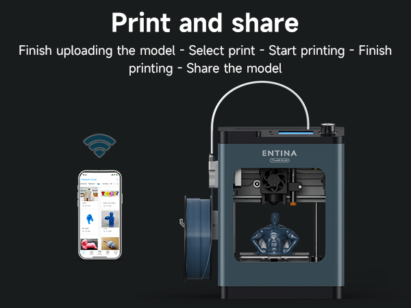 3D Printers TINA2 Plus V2, 250mm/s High Speed Auto Leveling