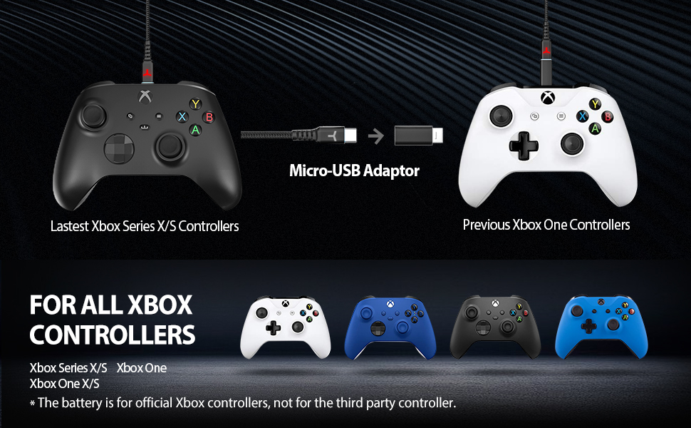 Controller Rechargeable Battery Pack for Xbox One and Xbox Series XS