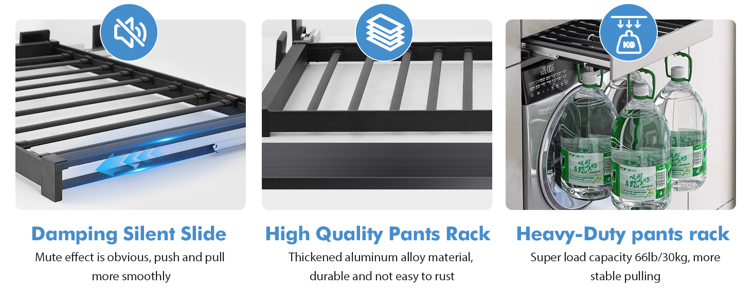 Heavy-Duty & Stable Construction pants rack
