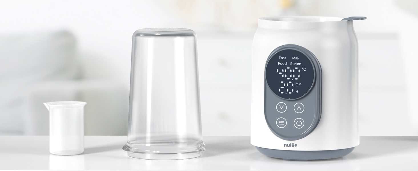 Nuliie Baby Bottle Warmer 6in1 with Digital LCD, Timer, Smart Temperature Control and