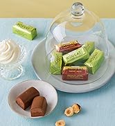 Bouche nougat sur de belles assiettes