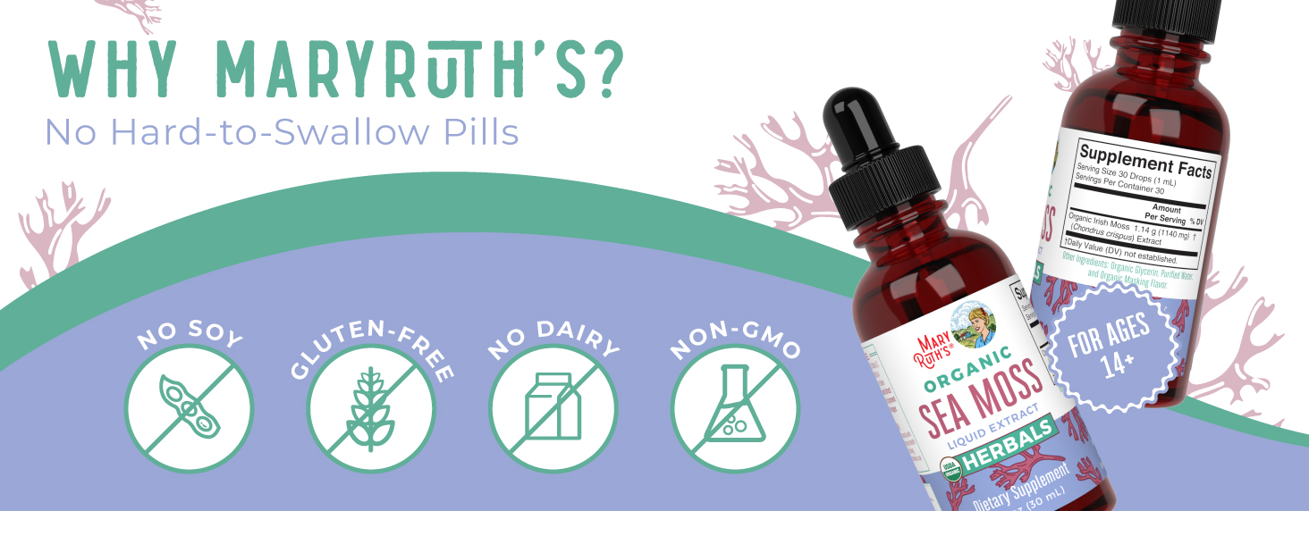 Sea Moss Drops, Org, 1 oz