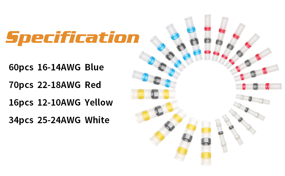 ELECTRAPICK 180PCS Solder Seal Wire Connectors 