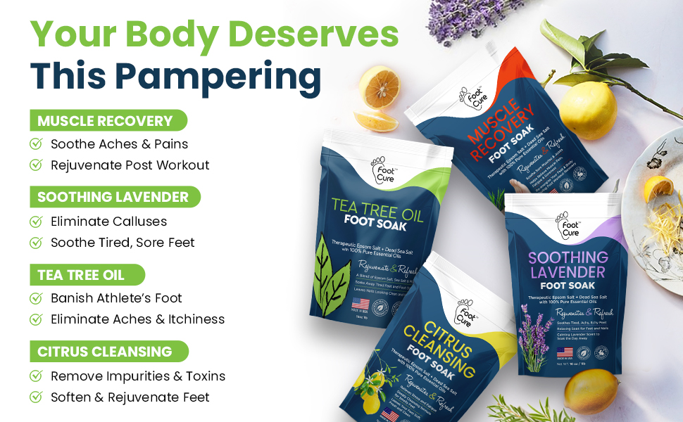 spa soak epsom salt foot soak feet care tea tree foot soak pedicure removedor de callos en los pies