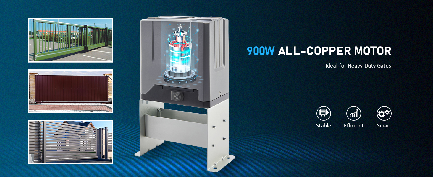 COZ CG5500 Automatic 5500 lb Sliding Gate Opener with 2