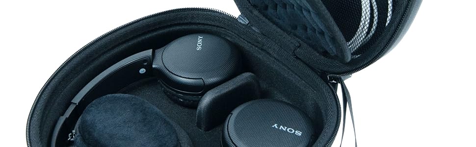 Amazon | EVOLZA ヘッドホンケース 防護シールド付きポーチ