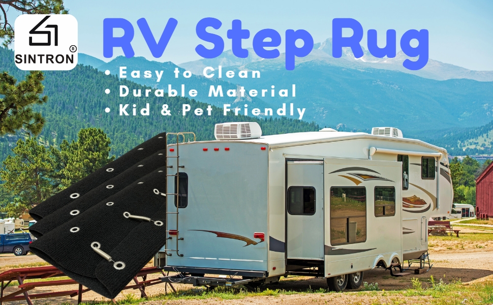 Sintron RV Step Rug 22 Inches Wide 3 Pack Camper Stair