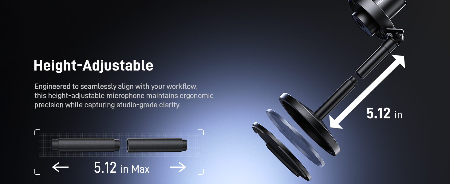 MAONO USB XLR Dynamic Microphone for Podcast PD300XT