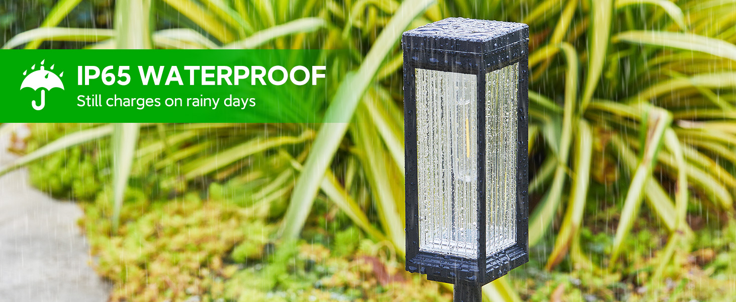 solar pathway lights waterproof