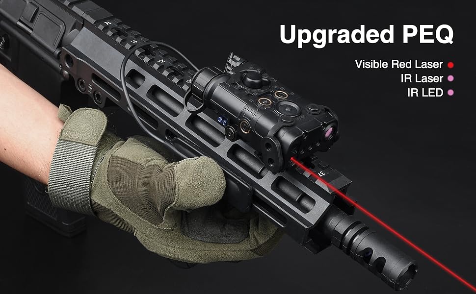 Ir Laser Airsoft Tactical Aiming Laser Sight PEQ15 Green