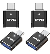 ENVEL USB C to USB Adapter, 4 Pack Type-C Male to USB 3.0 Female OTG Converter, Compatible with A...